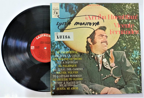 Vicente Fernandez Arriba Huentitan Lp De Usa Exc. Cond.