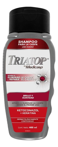 Triatop Shampoo Reparación Con Ketoconazol Y Keratina 400ml