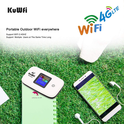 Kuwfi 4g Lte Mobile Wifi Hotspot Router Inalámbrico