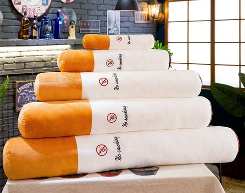 Pelucia Cigarro Travesseiro Gigante Engraçado Presente 70 Cm