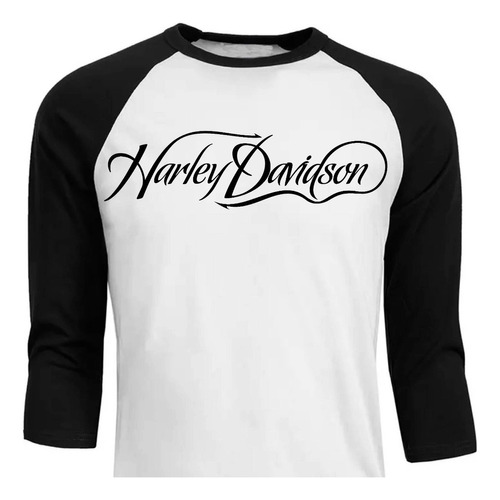 Harley Davidson - Motocicleta - Raglan - Polera (38)