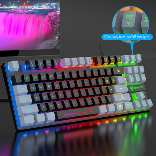 Teclado Para Juegos Teclado Con Cable Usb Ergonómico,