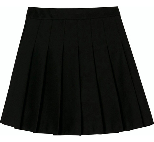 Minifalda Plisada De Cintura Alta Para Mujer Para Uniforme E