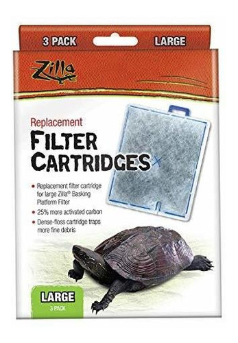 Cartucho Filtro Repuesto Terrario Reptiles 3 Uds.