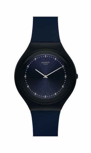 Reloj Swatch Azul De Dama Extra Chato Svun100