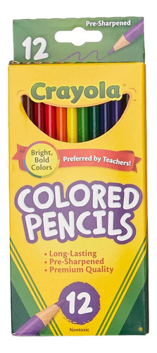 Crayola 68-4012 Lápices De Colores, 12 Unidades, Paquete De