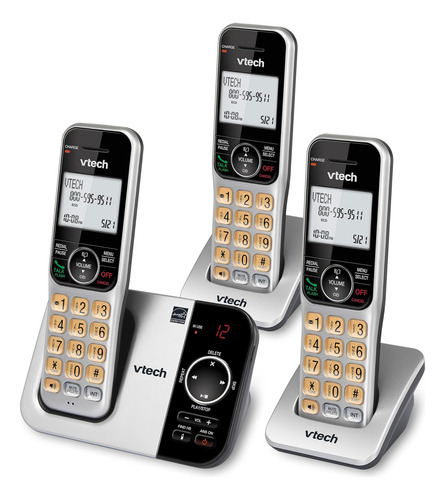 Vtech 3 Auricular Dect 6.0 Teléfono Inalámbrico Expandible C