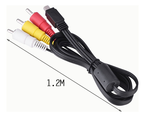 Video Audio Cable Av Mini Usb A 3 Para La Cámara Ixus 990