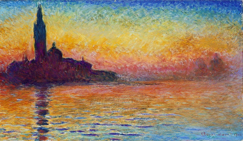 Lienzo Canvas Arte Claude Monet Saint Georges 70x120