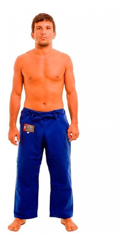Calca Jiu Jitsu Atama Tradicional Azul Adulto Unissex