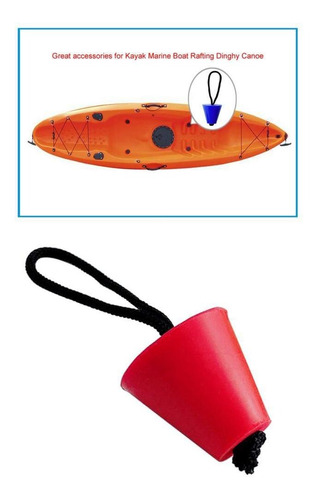 Imagen 6 de 6 de Enchufe Del Barco Kayak Enchufes Accesorio De Rojo