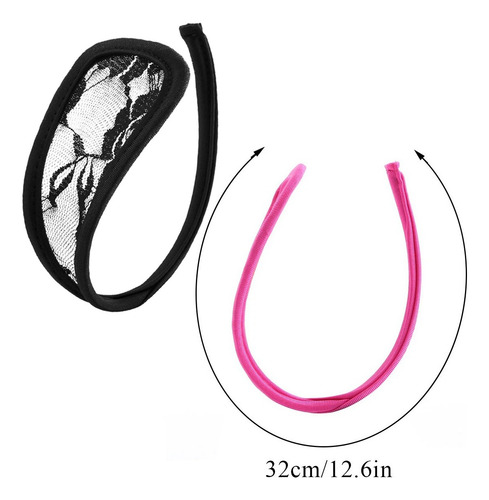 4pz Sexy Tanga Invisible C String Lencería Mujer Encaje Flor