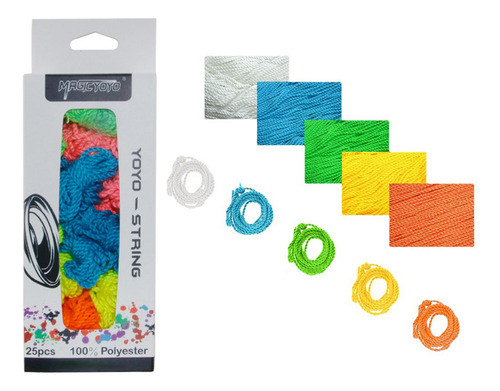4 Pacote De Cordas Yoyo Com 25 Peças De Reposição 113 Cm