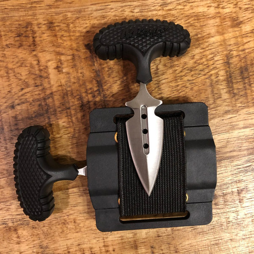 2 Dagas Navaja Push Dagger Mtech Usa 100% Filo Y Estuche 46