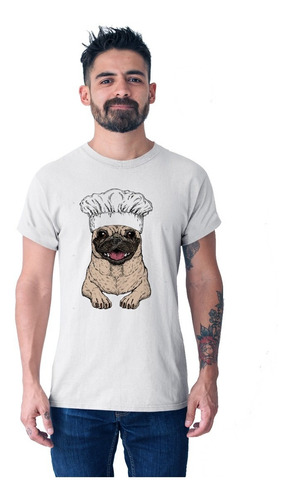 Camiseta De Cuello Redondo De Pug Carlino Para Hombre Barata