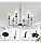 Candelabro 6 Luces Estilo Rústico, Lámpara Colgante Moderna