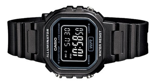 Relógio Casio Infantil Masculino Preto Quadrado Digital + Nf