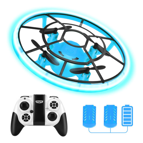Hr Mini Drones Para Niños, Dron Rc Para Principiantes Con . Color Azul