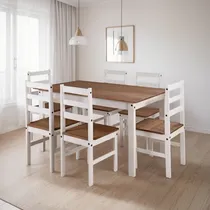 Comprar Juego De Comedor Madera Maciza 6 Sillas Comedor