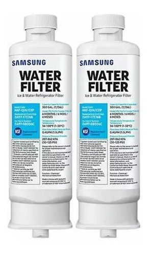 Pack 2 Und Filtro Refrigerador Samsung Original Da97-08006c