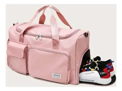 Bolso de mano y bandolera cruzada Travel Suitcase para mujer, color rosa