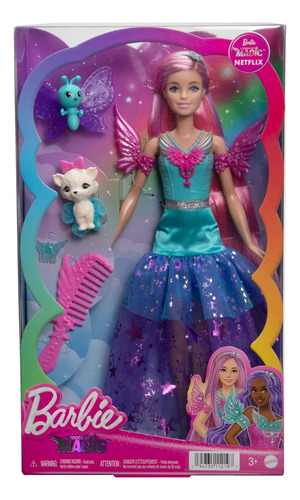 Muñeca Barbie Malibu Hadas Serie Toque Magia 2 Mascotas 2m