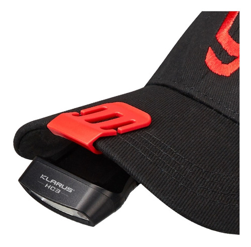Linterna frontal Klarus Hc3 Clip Edc, linterna negra, luz blanca