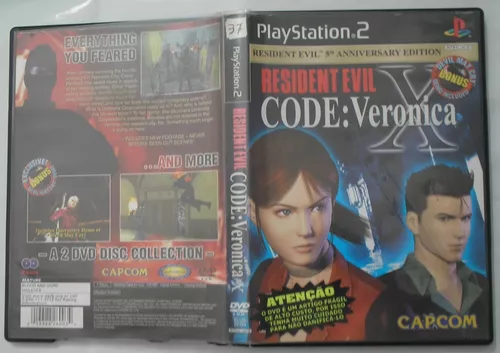 Resident Evil Code Veronica X Playstation 2 PS2 Manual, No Bonus DVD