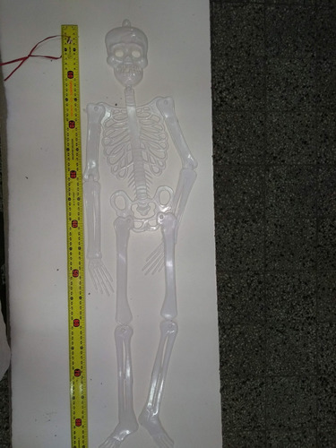 Imagen 3 de 4 de Guirnalda Colgante Calavera Esqueleto Plastico Halloween