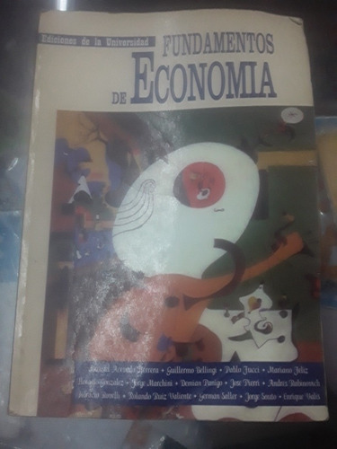 Fundamentos De Economía - Ediciones De La Universidad 