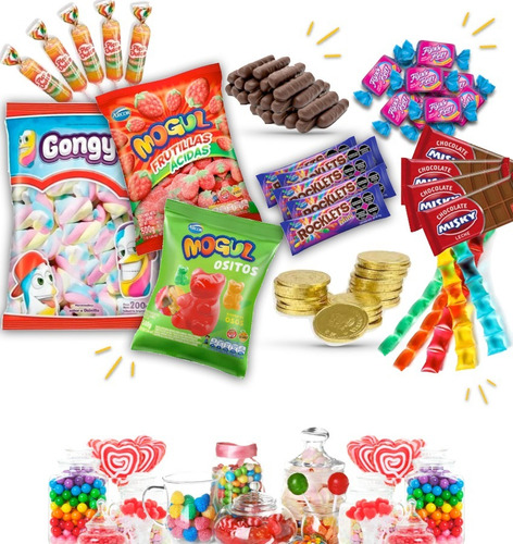 Combo Candy Bar Premium Golosinas Mesa Dulce