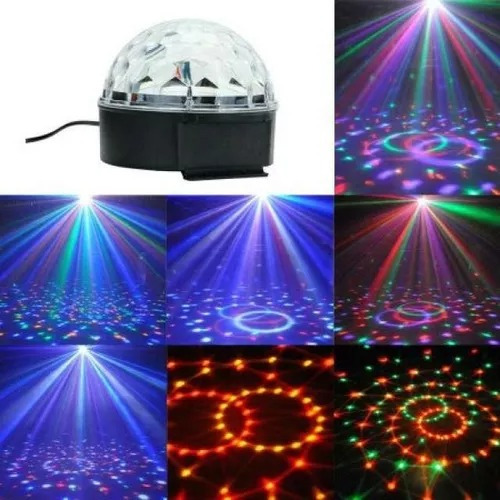 Mini Luz Bola Mágica Para Fiesta Led Usb C/ Sensor Rítmico