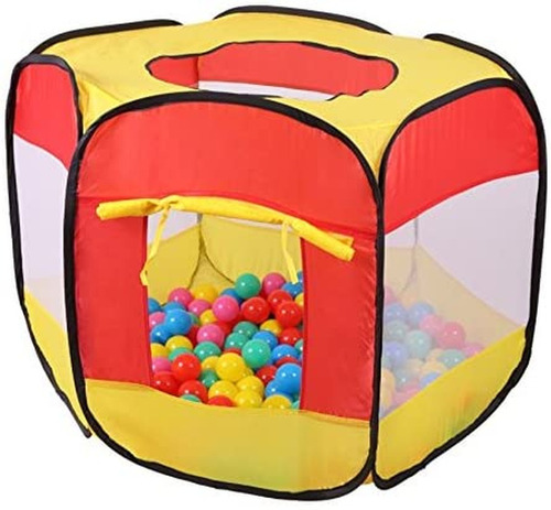 Pelotero  90 X 90 X 70 Cm Portatil Incluye 100 Pelotas