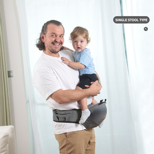 Bolsa Canguru Ergonômico Bebê 4 Em 1 Cor Azul