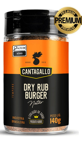 Dry Rub Cantagallo Edição Especial Netão Para Burger 110g