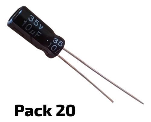 Filtro Condensador Electrolitico 10 Uf X 35v 25v Pack 10unid