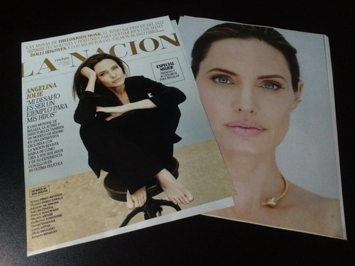 Angelina Jolie * Tapa Y Nota Revista La Nacion * 2017