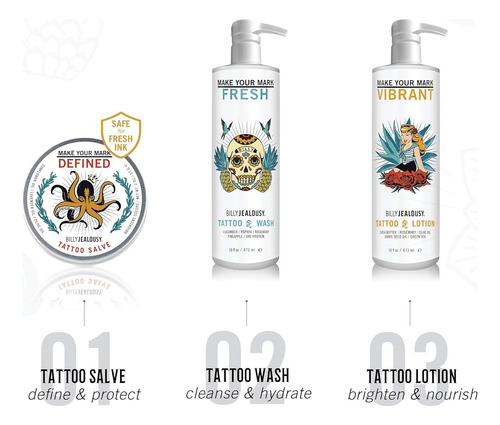 Limpiador De Tatuajes Billy Jealousy Make Your Mark 473 Ml C