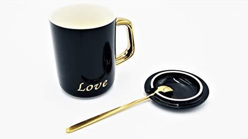 Tazas De Desayuno - Cup With 'love  Inscribed In Golden Writ