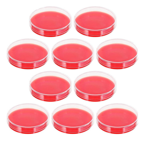 10 Placas De Agar, Placas De Agar En Sangre, Placas De Petri