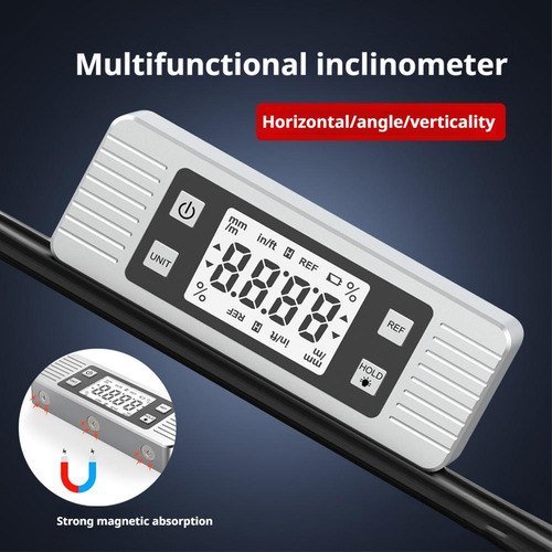 Inclinómetro Multifunción Con Transportador Electrónico De N