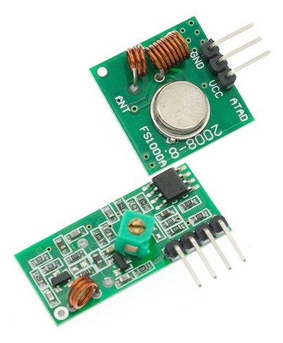 5 X Módulo Rf Transmissor Receptor 433mhz Am Arduino Pic Av