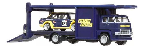 Hot Wheels Vehículo Camión De Dos Pisos & Fiat 131 Abarth