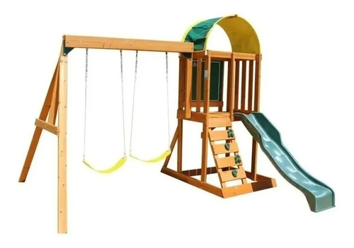 Juego Infantil  Casa Club De Jardin Exterior Madera