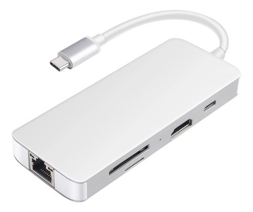 Imagen 3 de 4 de Hub Usb Tipo C, 8 En 1, Para Mac / Windows