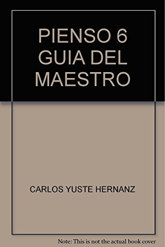 Libro Pienso 6, Guia Del Maestro, Programa De Estimulacion D