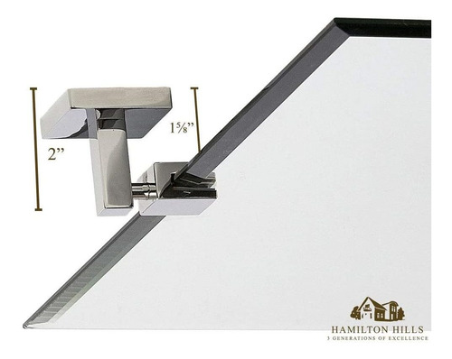 Hamilton Hills Grande Squared Moderna Pivote Rectangular Esp