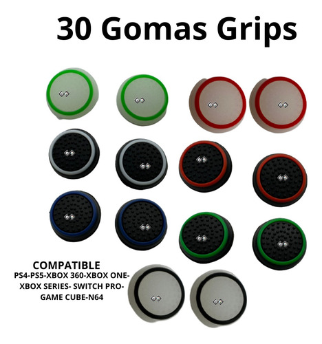 30 Gomas Control Grip Para Xbox One Seires S X Fosforescent