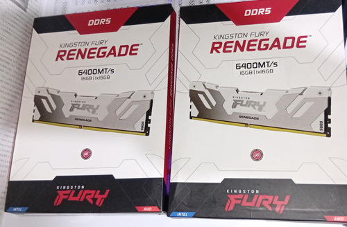 Kit Ddr5 Kingston Renegade 2 X 16 (32 Gb) Cl32 (Usado)