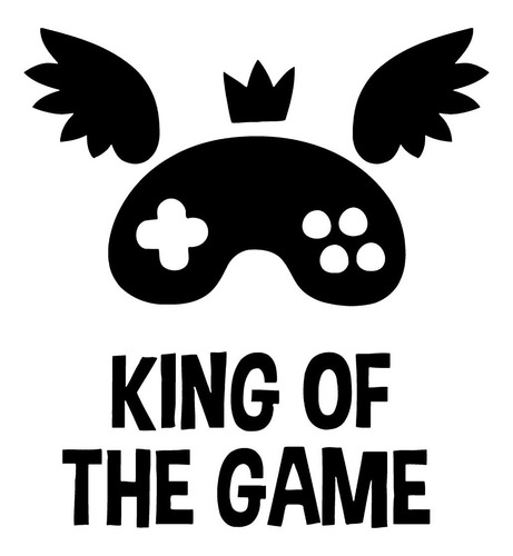 Adesivo Várias Cores 75x70cm - King Of The Game Gamer Joysti